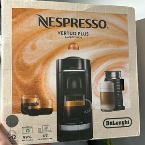 NESPRESSO •NIB• Vertuo Plus and Aeroccino 3 FROTHER